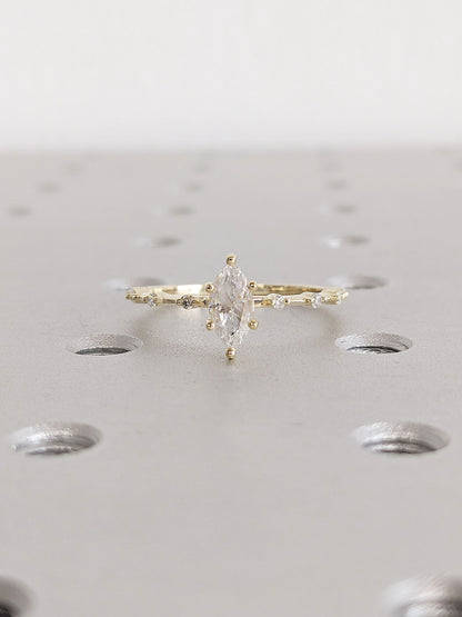 1.2 CT Round Solitaire Moissanite Engagement Ring