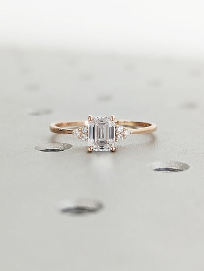 1.2 CT Round Solitaire Moissanite Engagement Ring