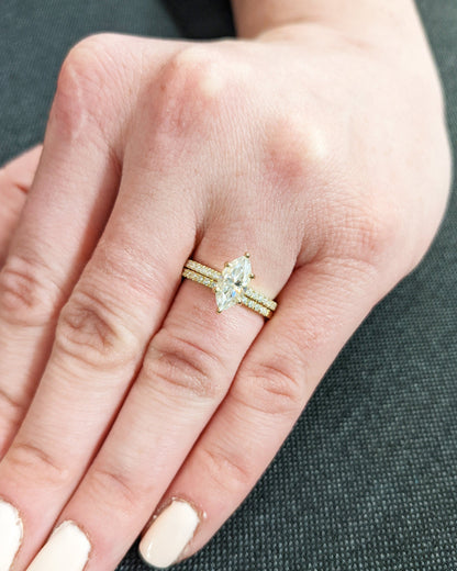 1.2 CT Round Solitaire Moissanite Engagement Ring
