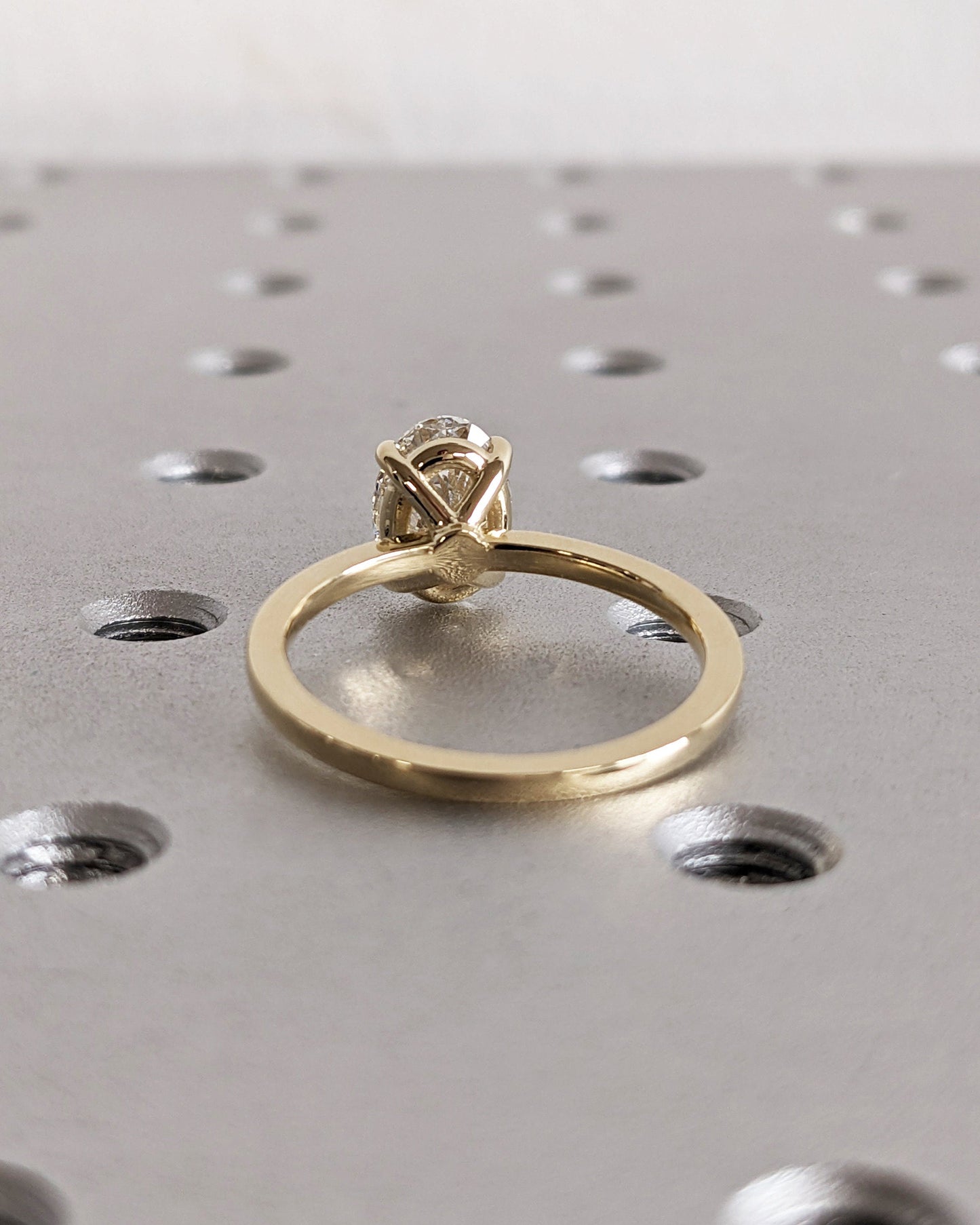 1.2 CT Round Solitaire Moissanite Engagement Ring