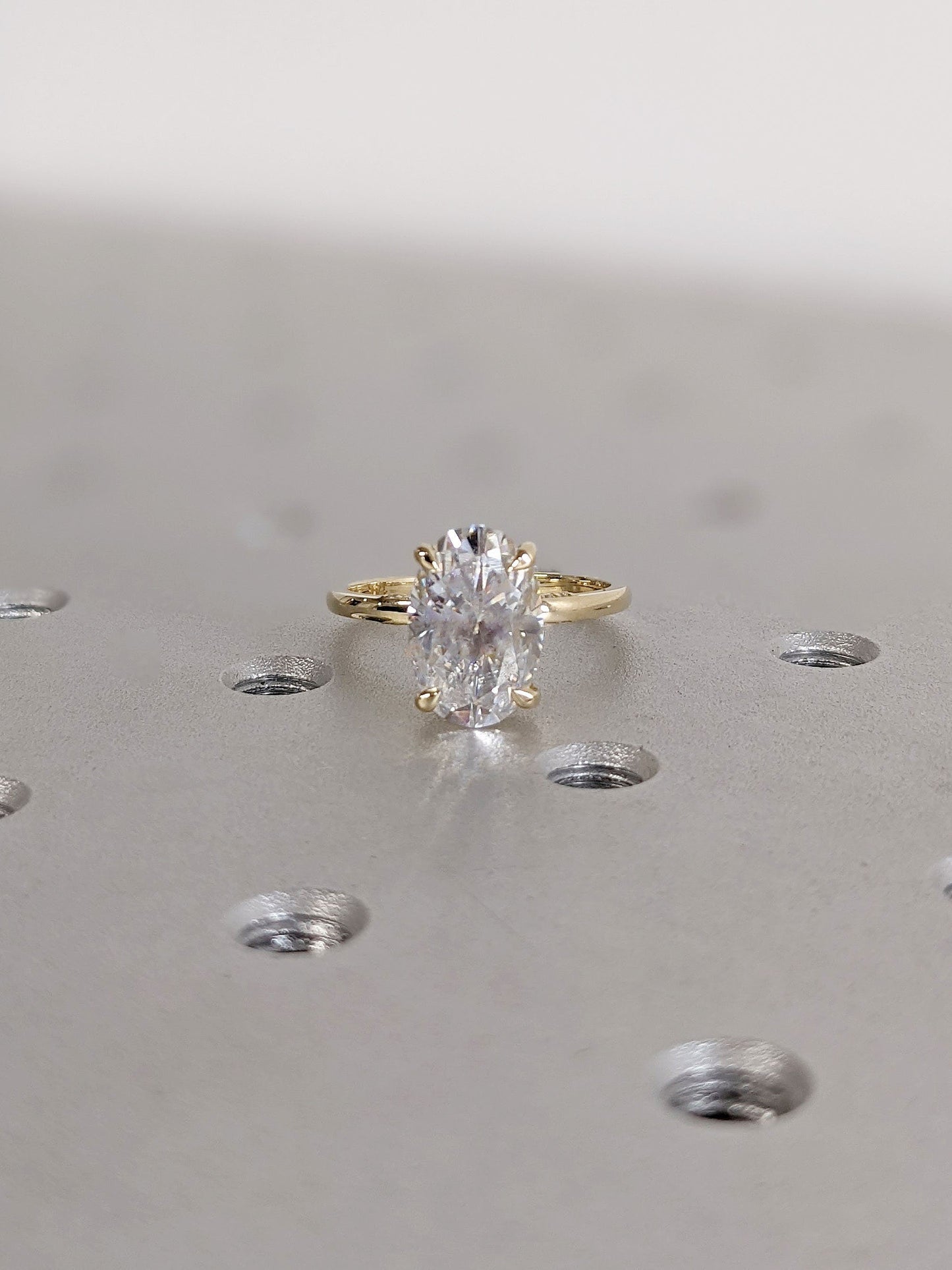 1.2 CT Round Solitaire Moissanite Engagement Ring