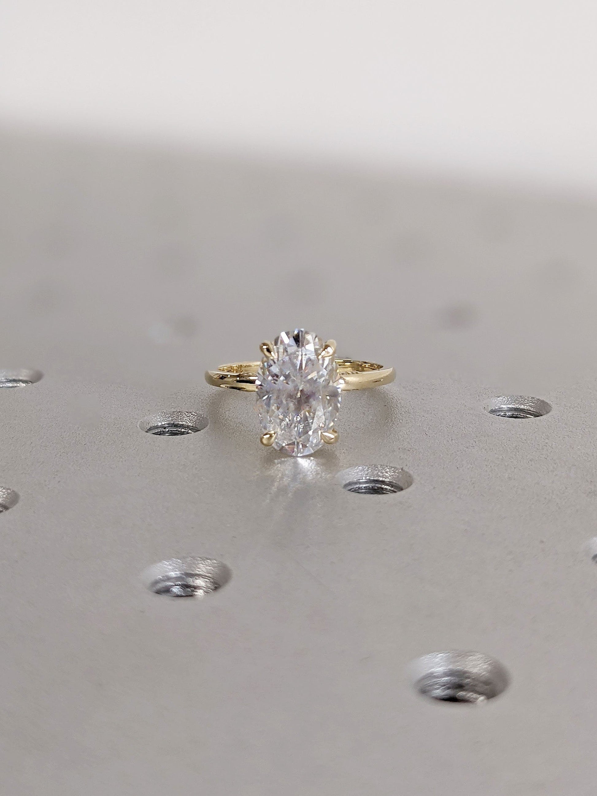1.2 CT Round Solitaire Moissanite Engagement Ring