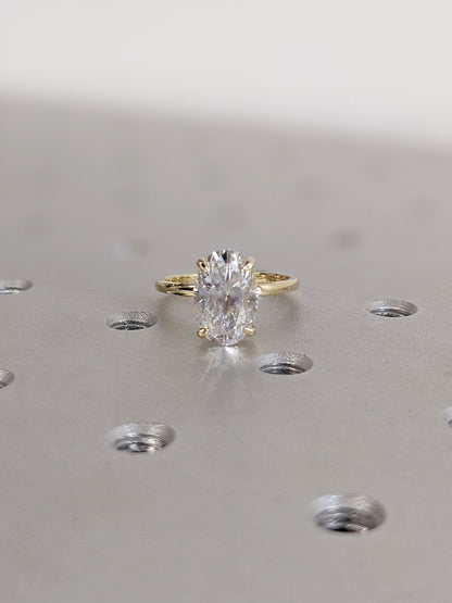 1.2 CT Round Solitaire Moissanite Engagement Ring