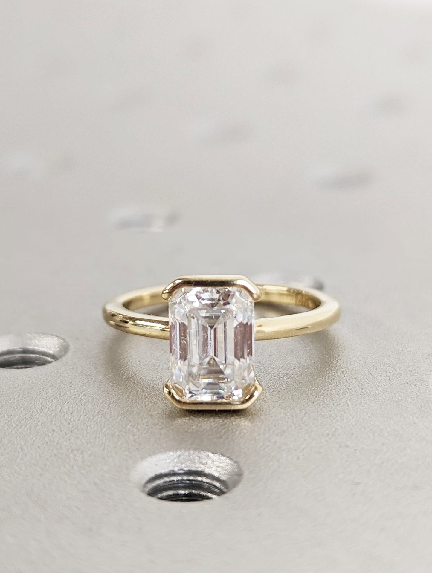 1.2 CT Round Solitaire Moissanite Engagement Ring