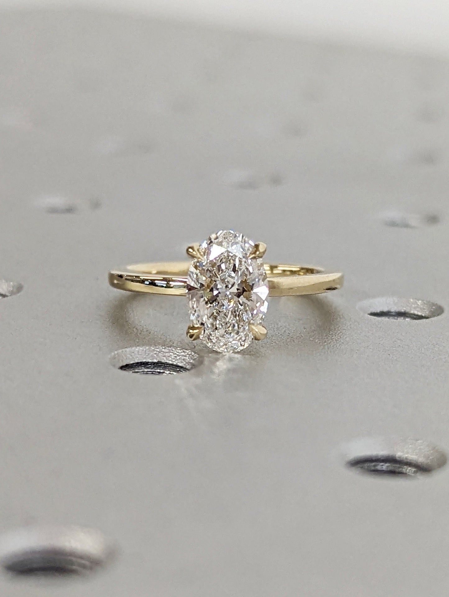 1.2 CT Round Solitaire Moissanite Engagement Ring