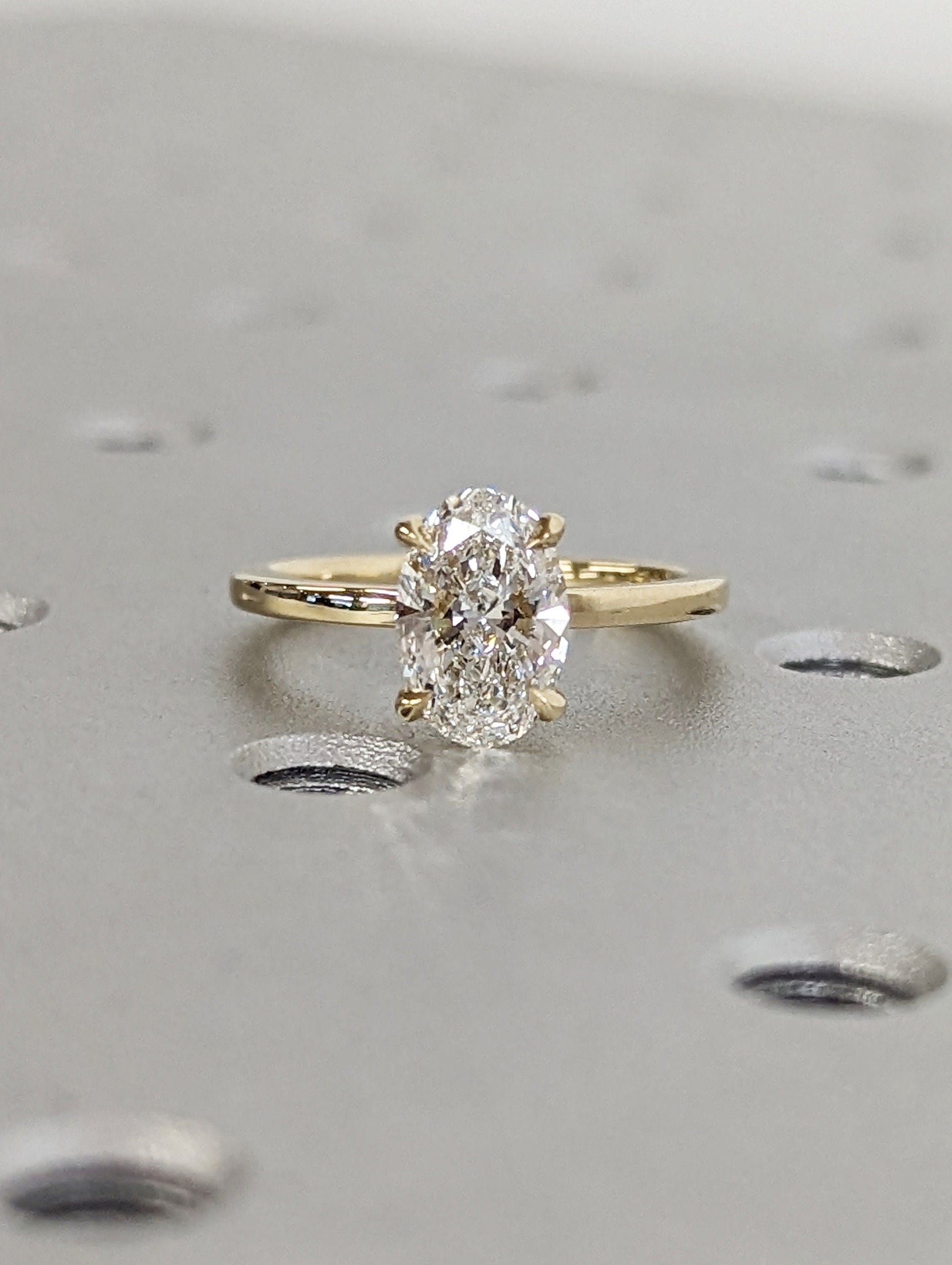 1.2 CT Round Solitaire Moissanite Engagement Ring