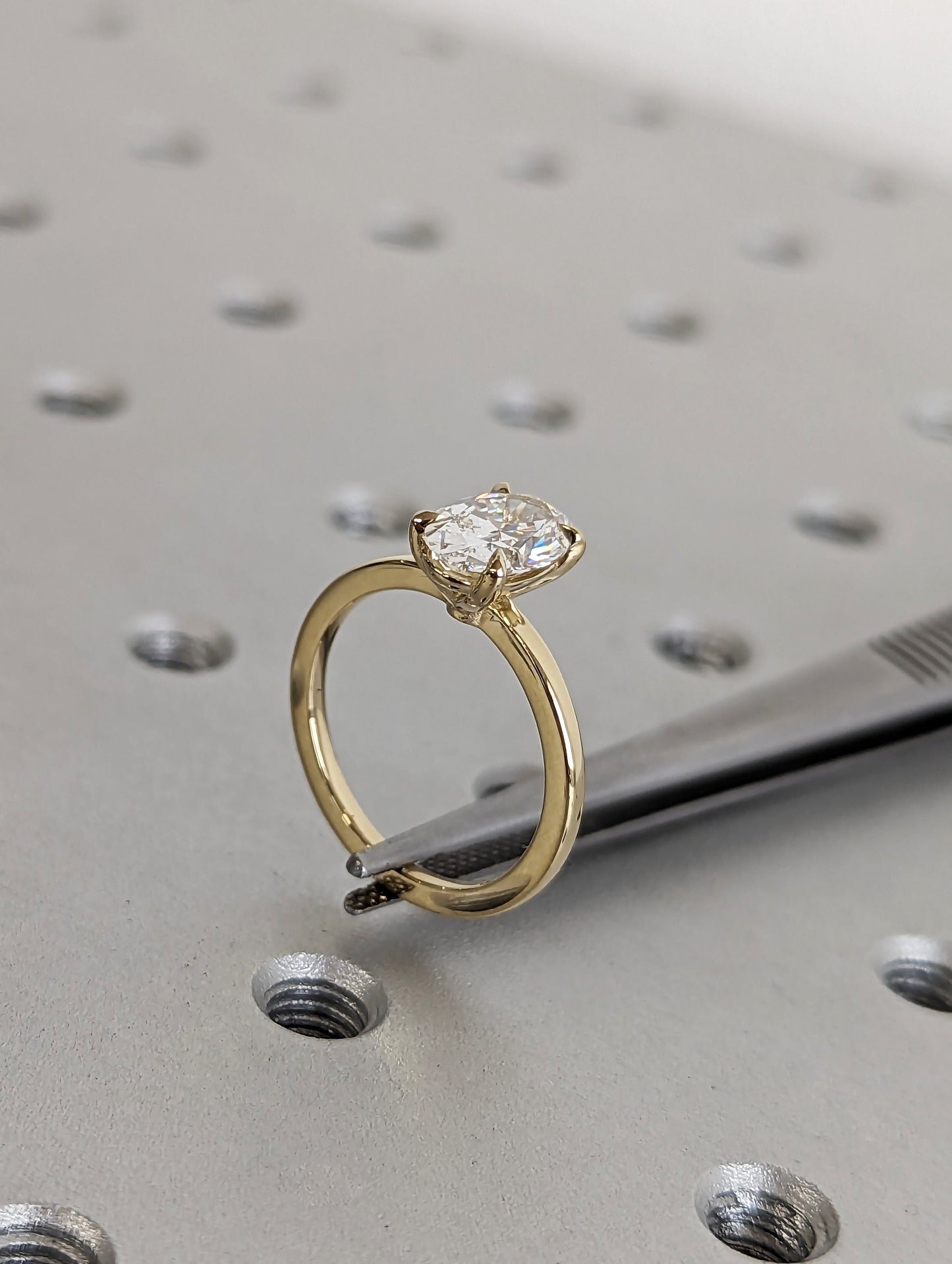 1.2 CT Round Solitaire Moissanite Engagement Ring