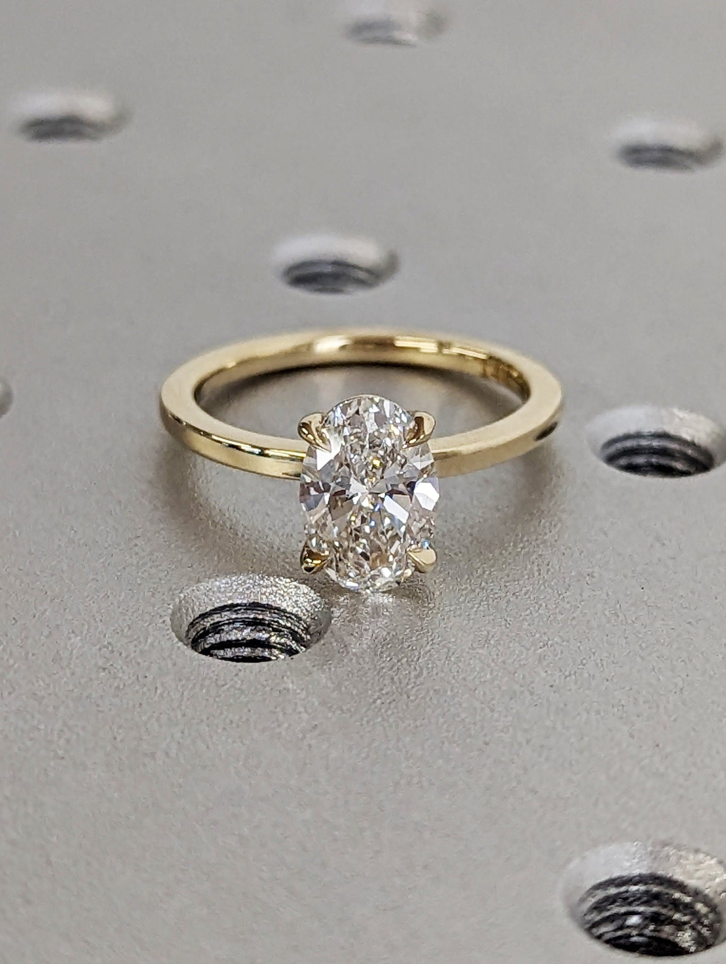 1.2 CT Round Solitaire Moissanite Engagement Ring
