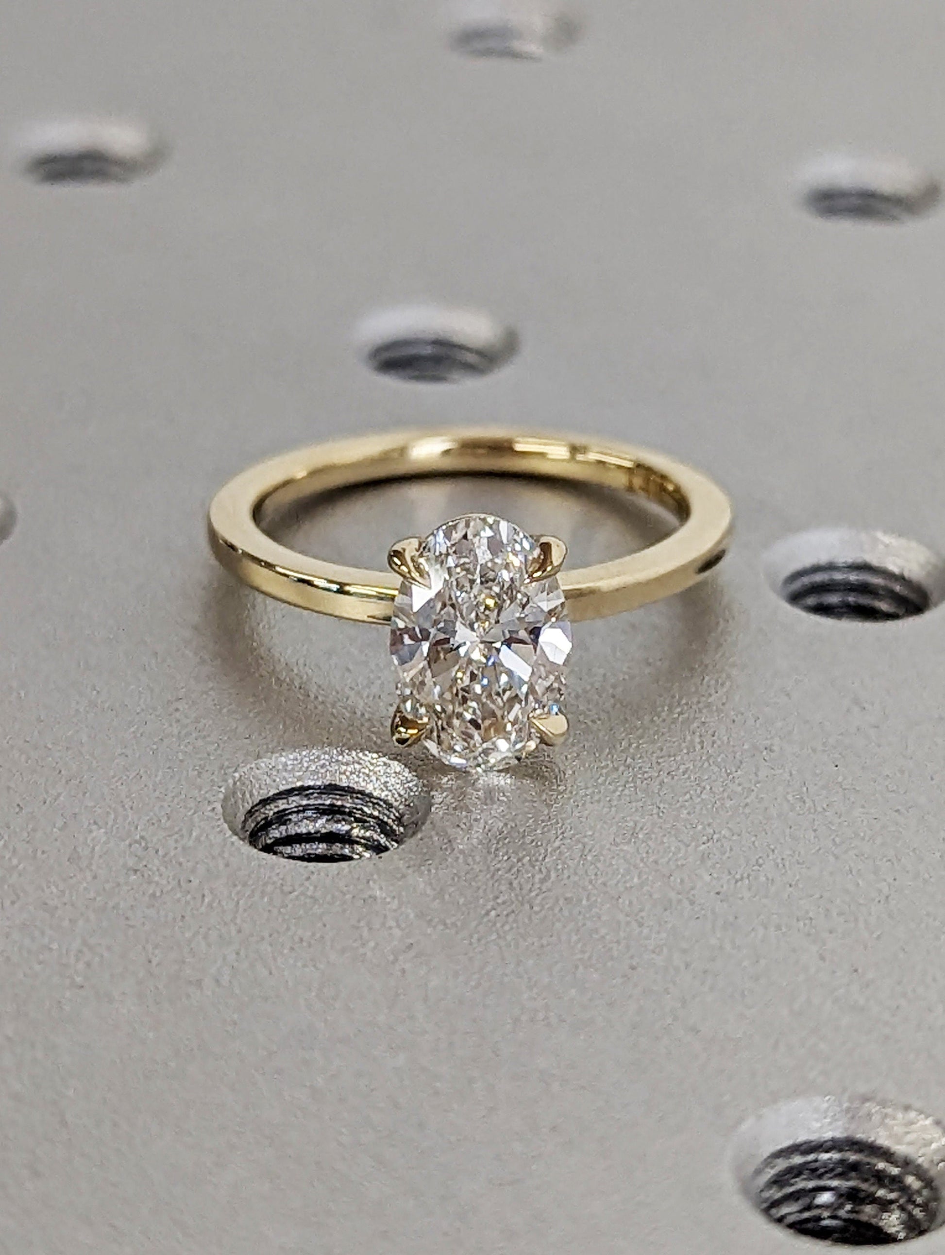 1.2 CT Round Solitaire Moissanite Engagement Ring