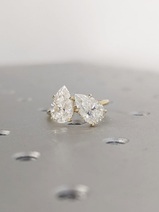 1.2 CT Round Solitaire Moissanite Engagement Ring