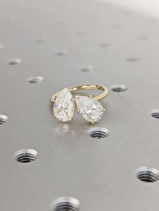 1.2 CT Round Solitaire Moissanite Engagement Ring