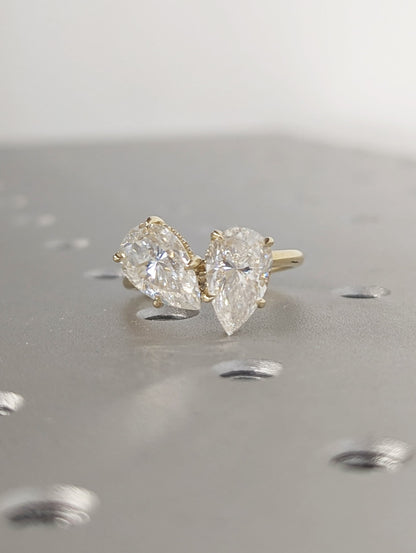1.2 CT Round Solitaire Moissanite Engagement Ring