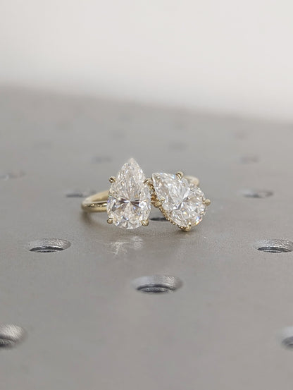 1.2 CT Round Solitaire Moissanite Engagement Ring