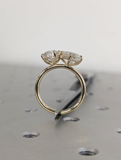 1.2 CT Round Solitaire Moissanite Engagement Ring