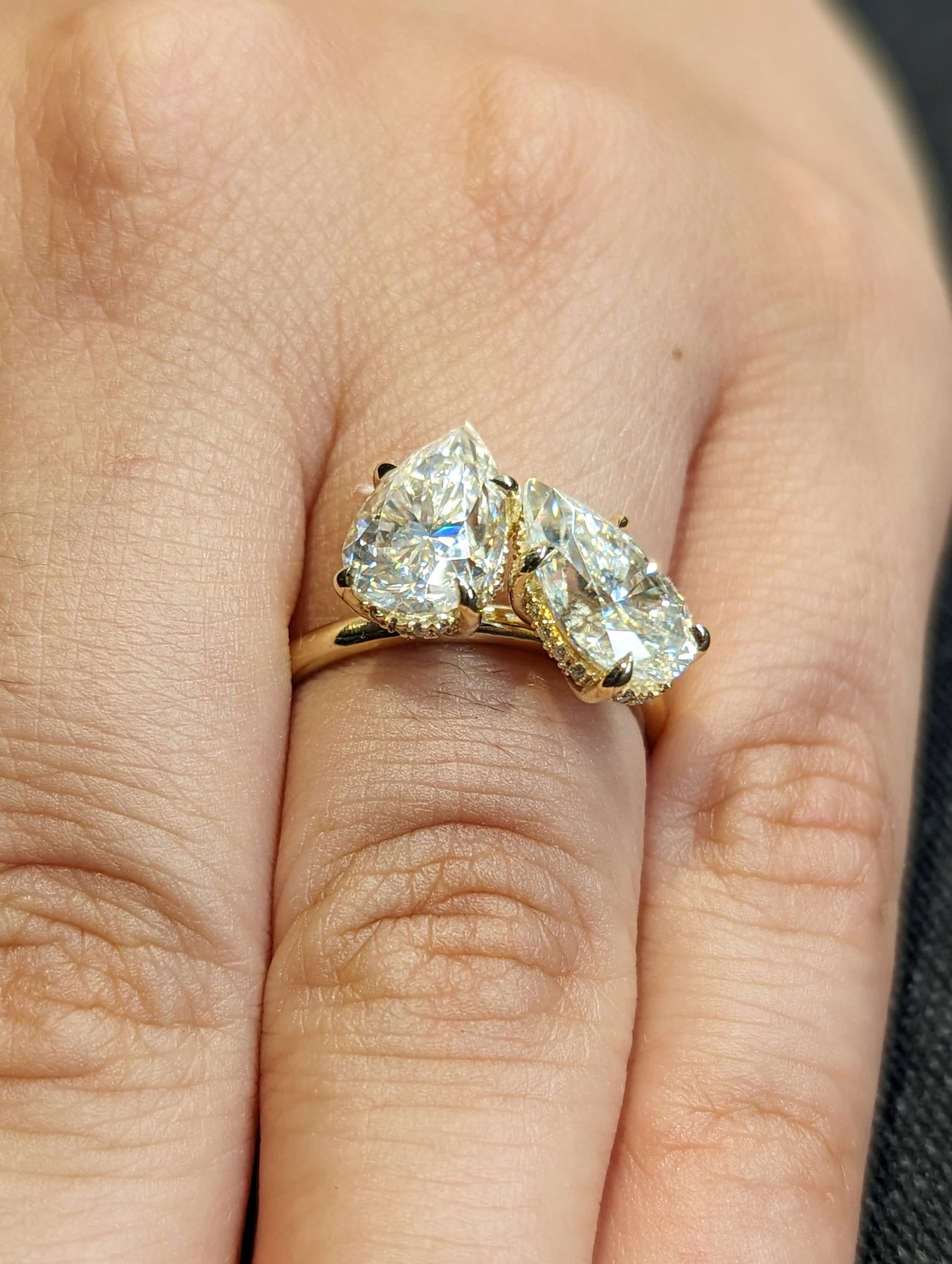 1.2 CT Round Solitaire Moissanite Engagement Ring