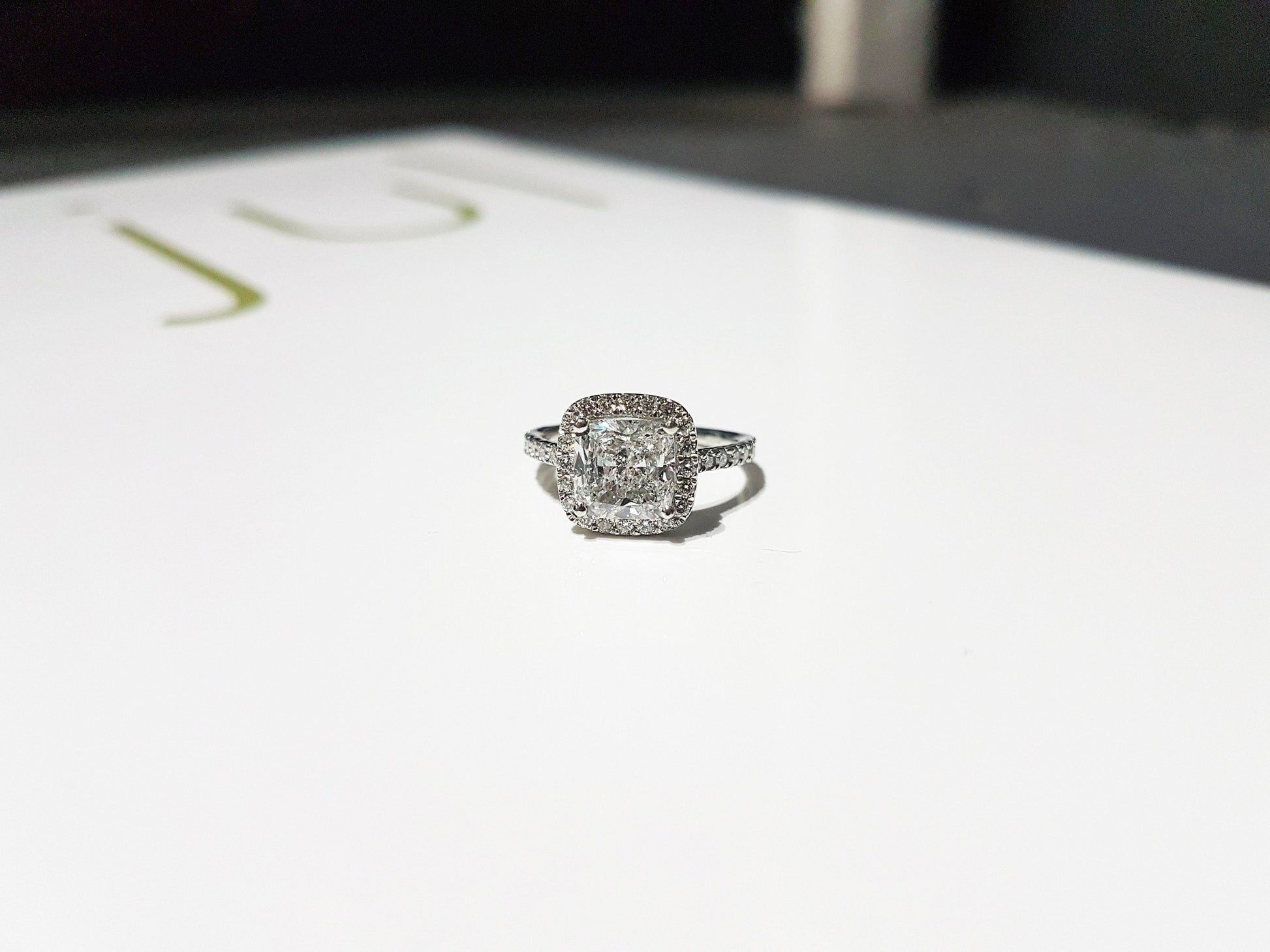 1.2 CT Round Solitaire Moissanite Engagement Ring