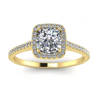 1.2 CT Round Solitaire Moissanite Engagement Ring