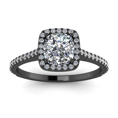 1.2 CT Round Solitaire Moissanite Engagement Ring