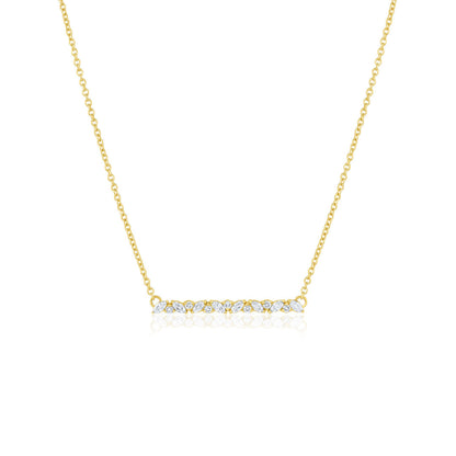 0.3 TCW Round & Marquise Moissanite Multiple Stone Necklace