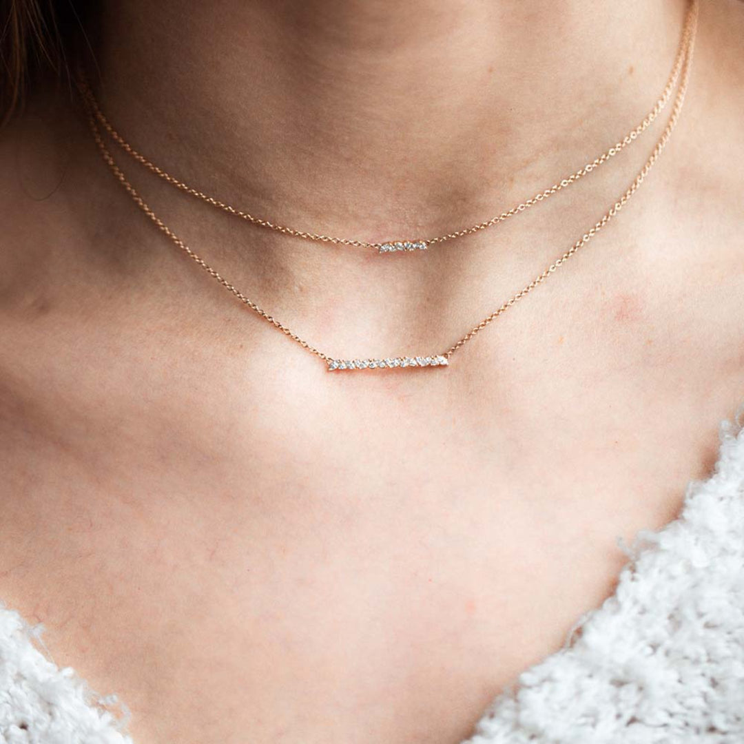 0.3 TCW Round & Marquise Moissanite Multiple Stone Necklace