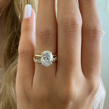 0.8 TCW Marquise & Round Full Eternity Moissanite Wedding Band