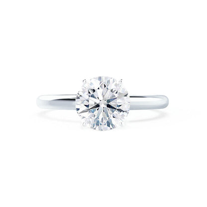 1.2 CT Round Solitaire Moissanite Engagement Ring