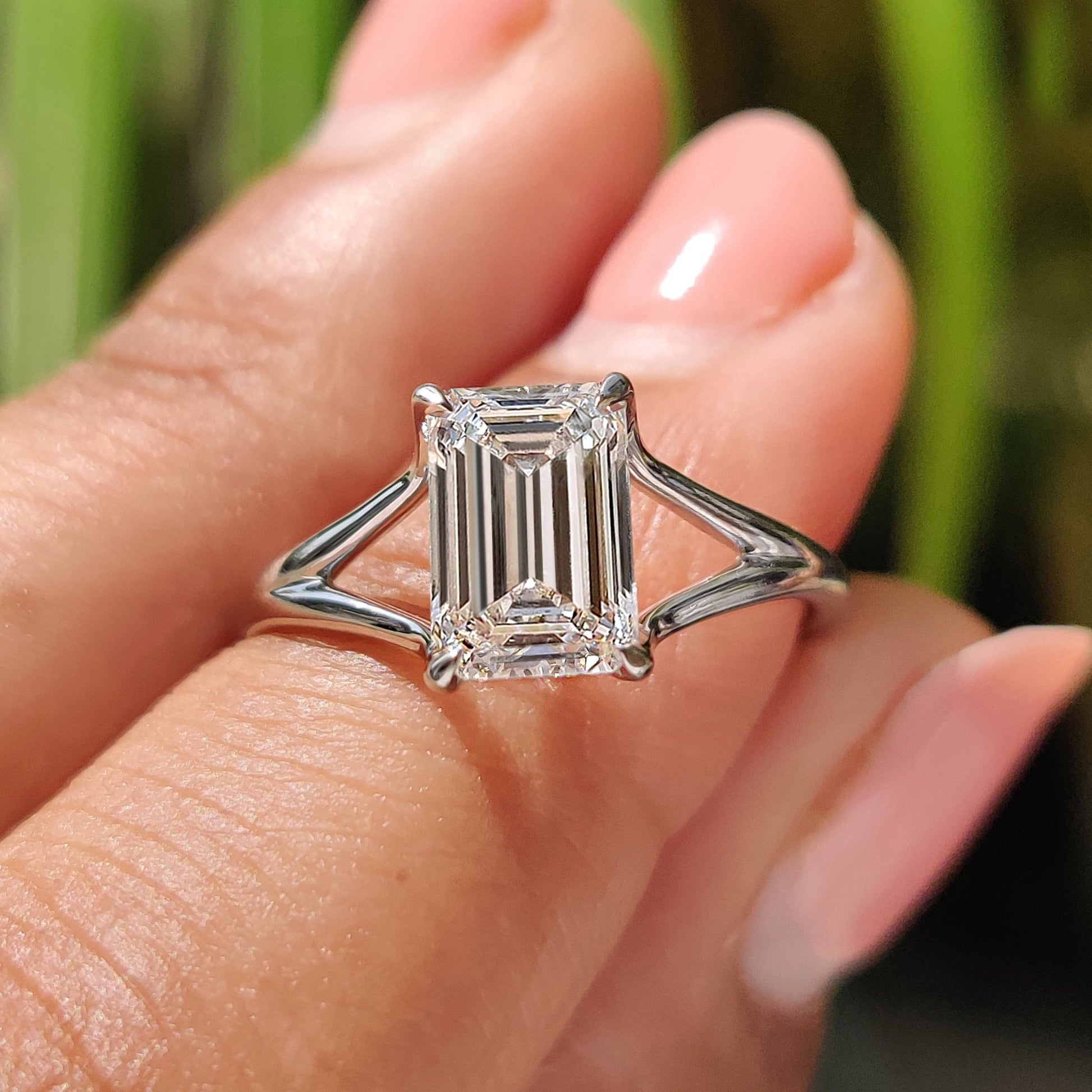 1.50 CT Cushion Dainty Pave Moissanite Engagement Ring