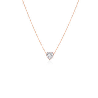 2 CT Heart Moissanite Solitaire Necklace