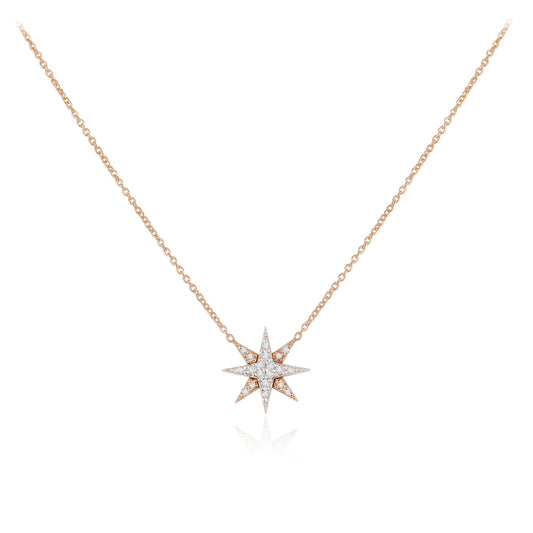 0.3 TCW Round Moissanite Pendant Necklace