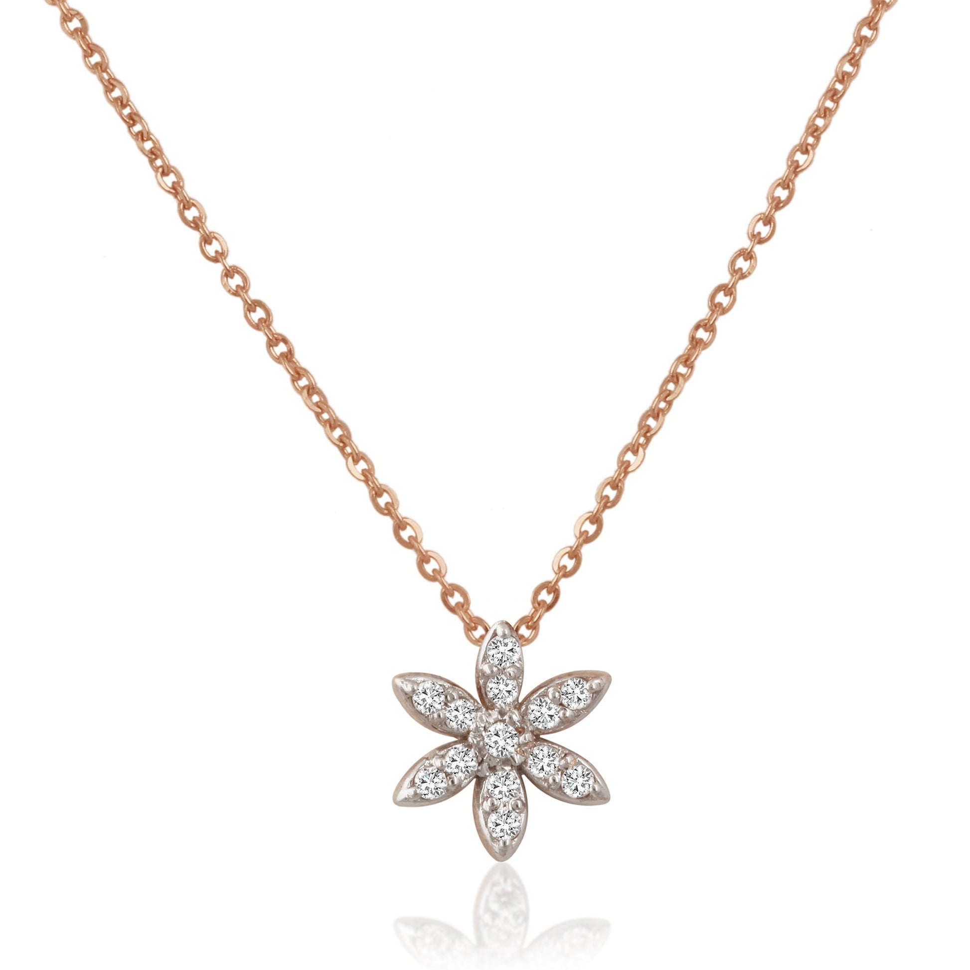 0.7 TCW Round Moissanite Multiple Stone Necklace