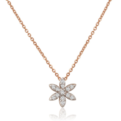 0.7 TCW Round Moissanite Multiple Stone Necklace
