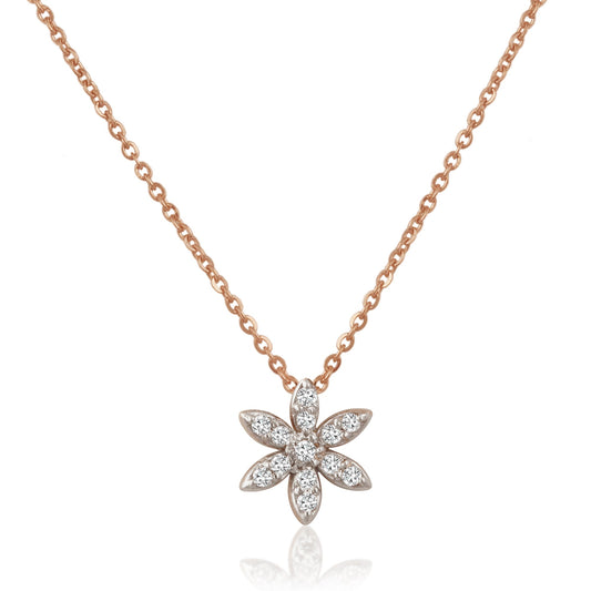 0.7 TCW Round Moissanite Multiple Stone Necklace