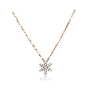 0.7 TCW Round Moissanite Multiple Stone Necklace