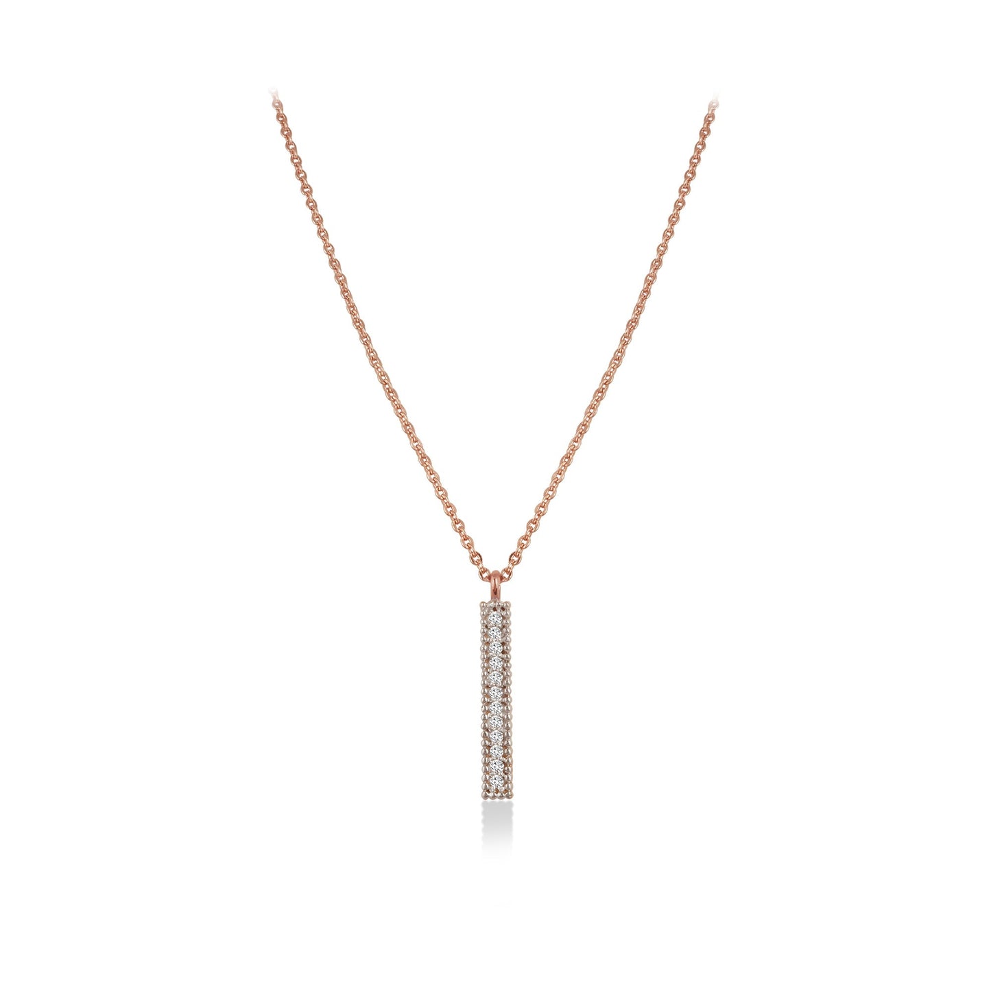 0.5 TCW Round Moissanite Pendant Necklace