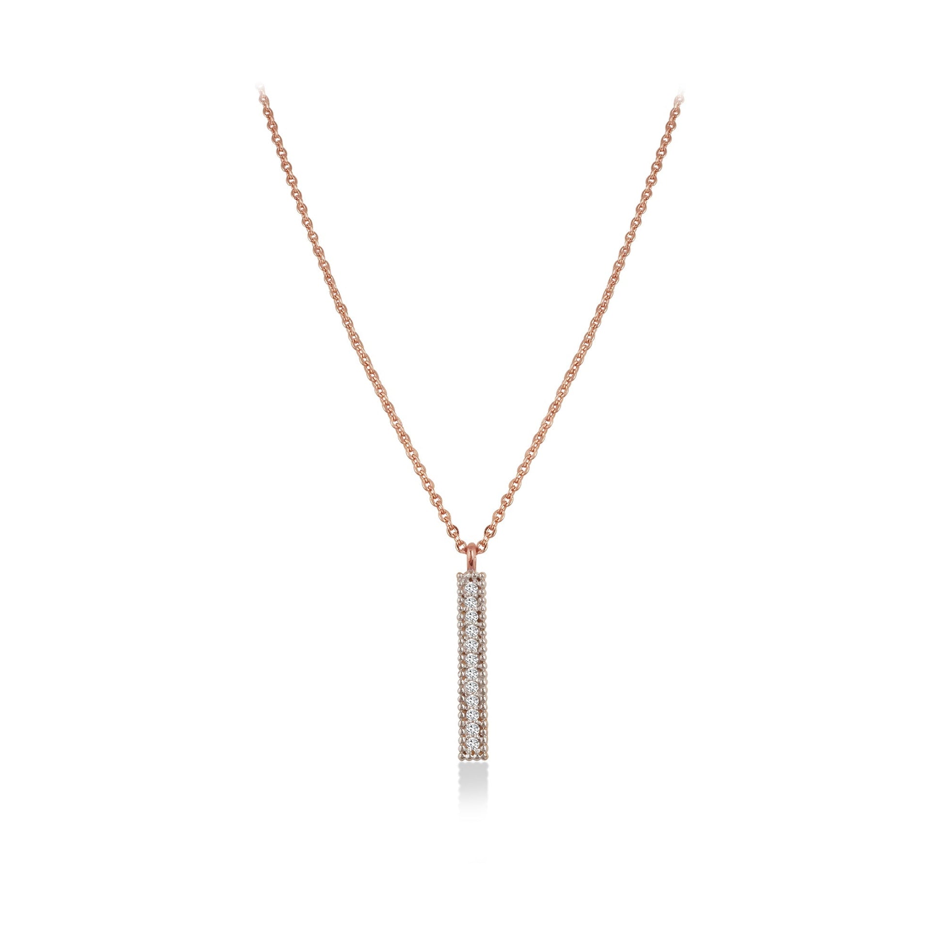 0.5 TCW Round Moissanite Pendant Necklace