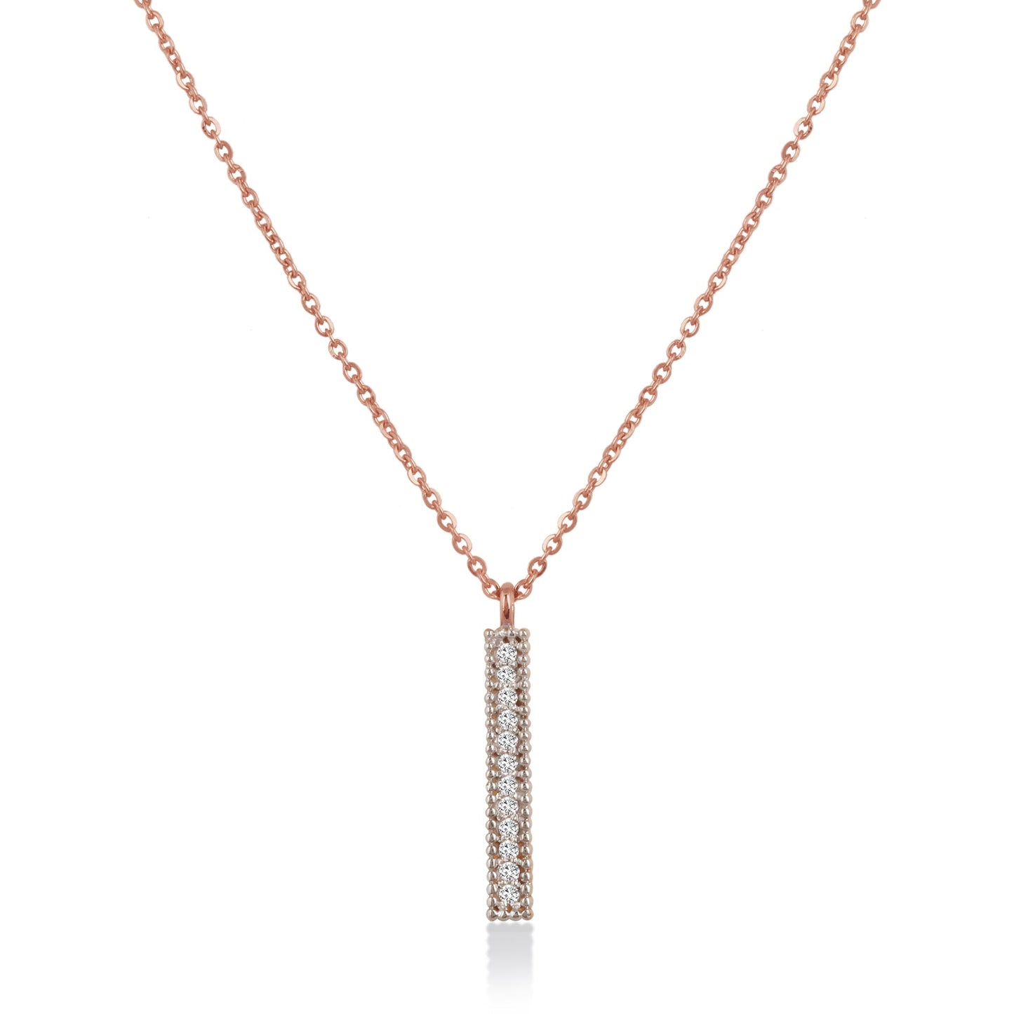 0.5 TCW Round Moissanite Pendant Necklace
