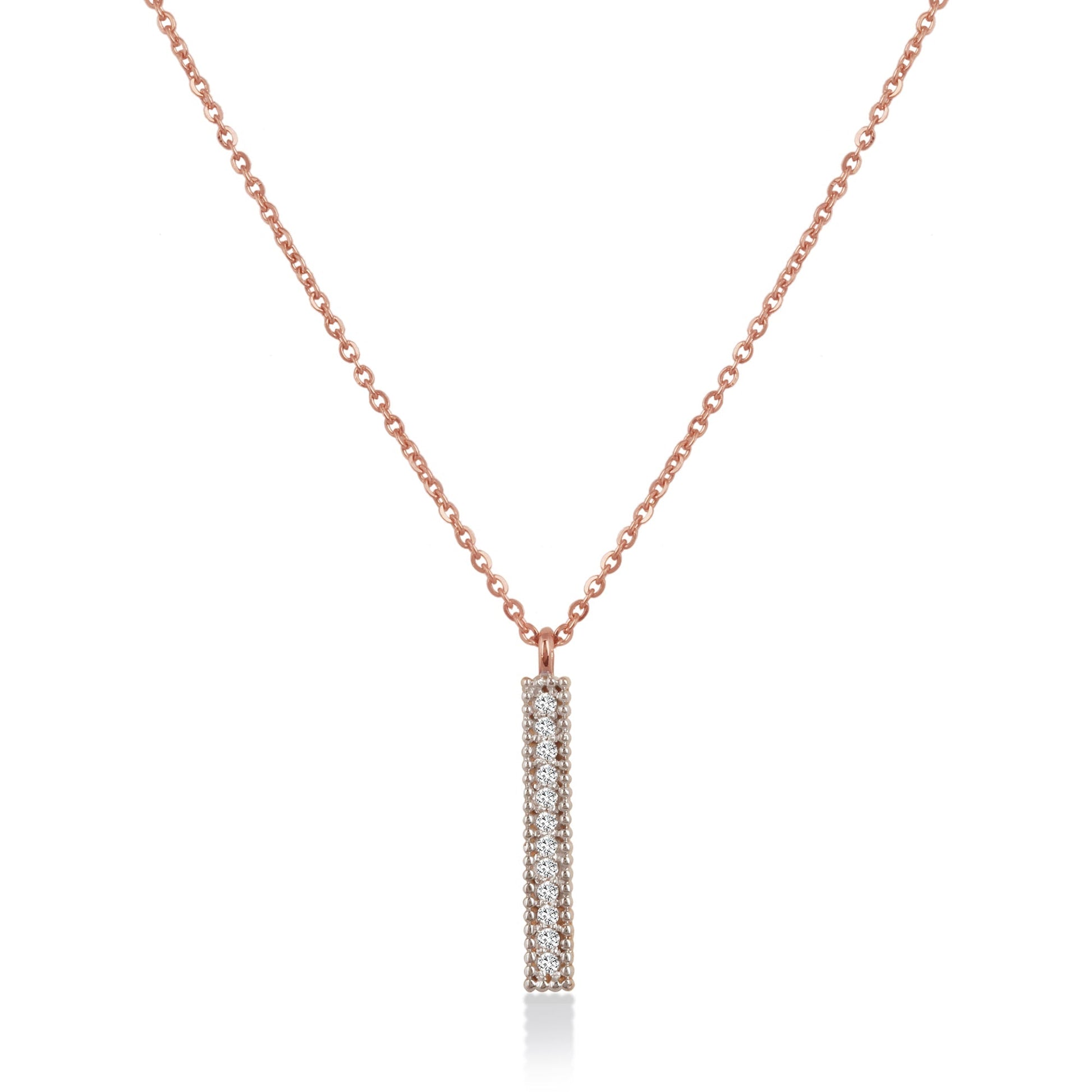 0.5 TCW Round Moissanite Pendant Necklace