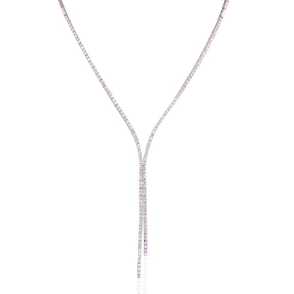 5 TCW Round Moissanite Ballroom Necklace