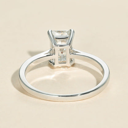 1.67 CT Radiant Solitaire Moissanite Engagement Ring