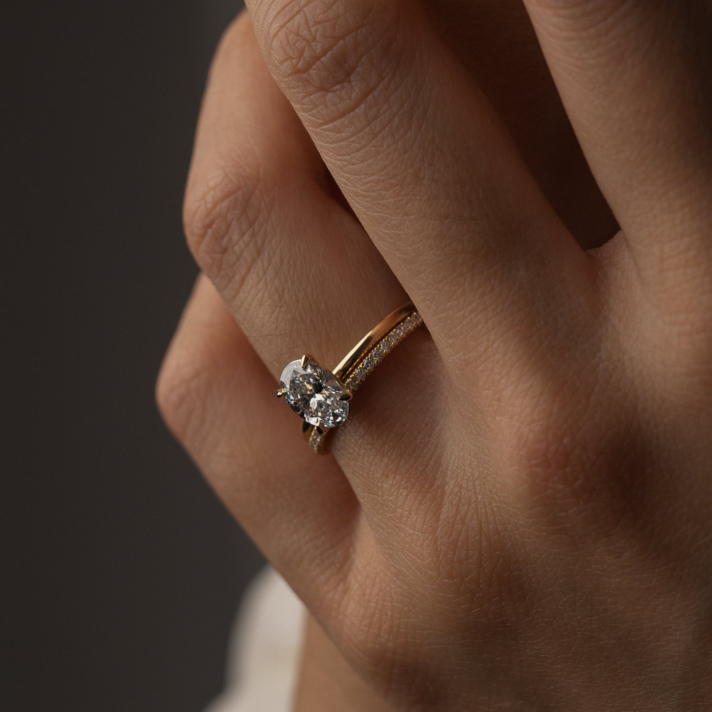 0.21 TCW Round Half Eternity Moissanite Wedding Band