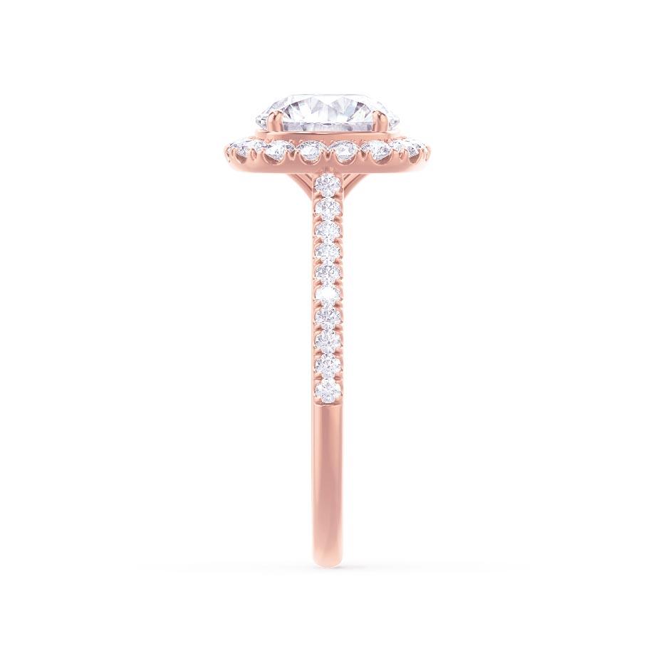 2.3 CT Elongated Cushion Halo & Pave Moissanite Engagement Ring