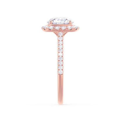 2.3 CT Elongated Cushion Halo & Pave Moissanite Engagement Ring