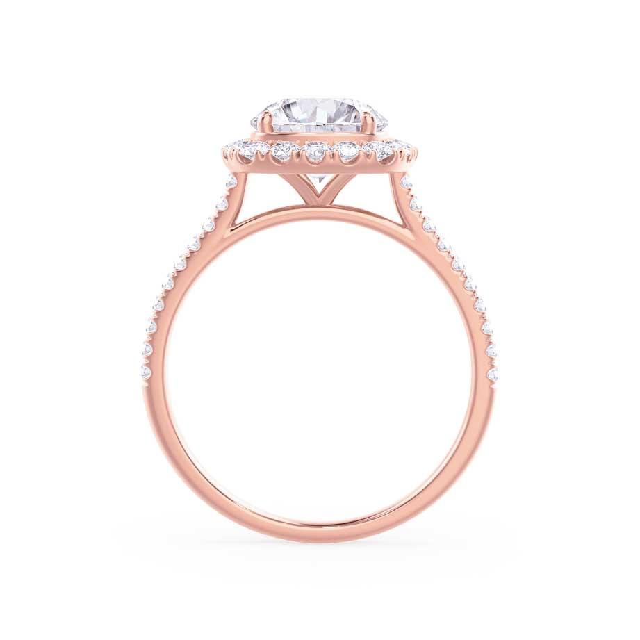 2.3 CT Elongated Cushion Halo & Pave Moissanite Engagement Ring