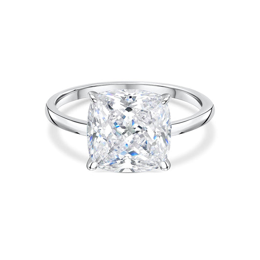 1.22 CT Elongated Cushion Solitaire Moissanite Engagement Ring