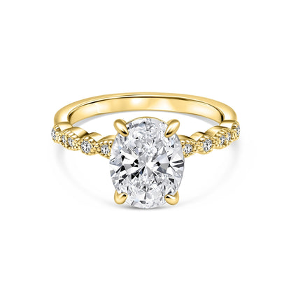 1.22 CT Elongated Cushion Solitaire Moissanite Engagement Ring
