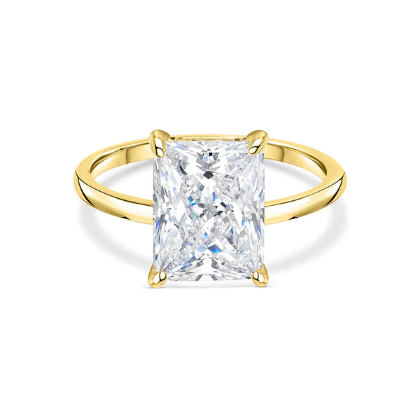 1.22 CT Elongated Cushion Solitaire Moissanite Engagement Ring