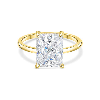 1.22 CT Elongated Cushion Solitaire Moissanite Engagement Ring