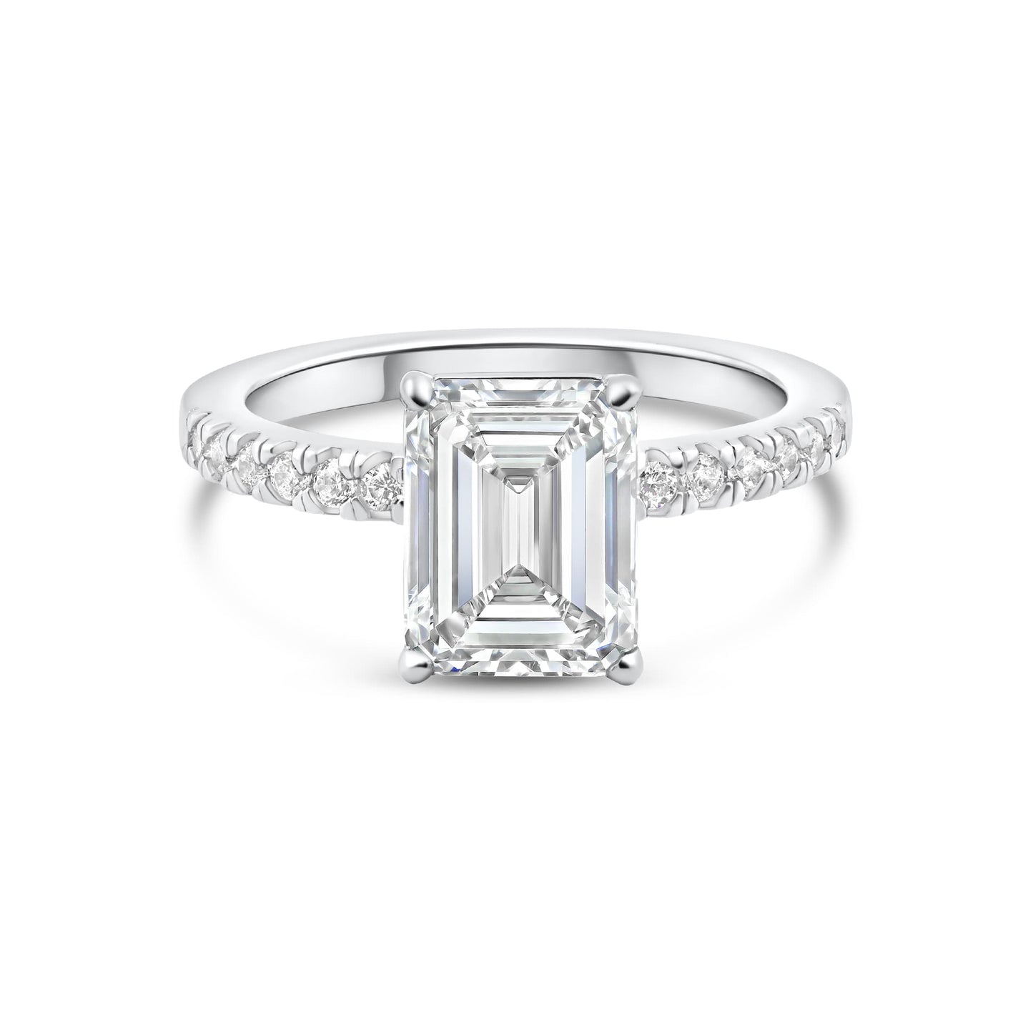 1.22 CT Elongated Cushion Solitaire Moissanite Engagement Ring