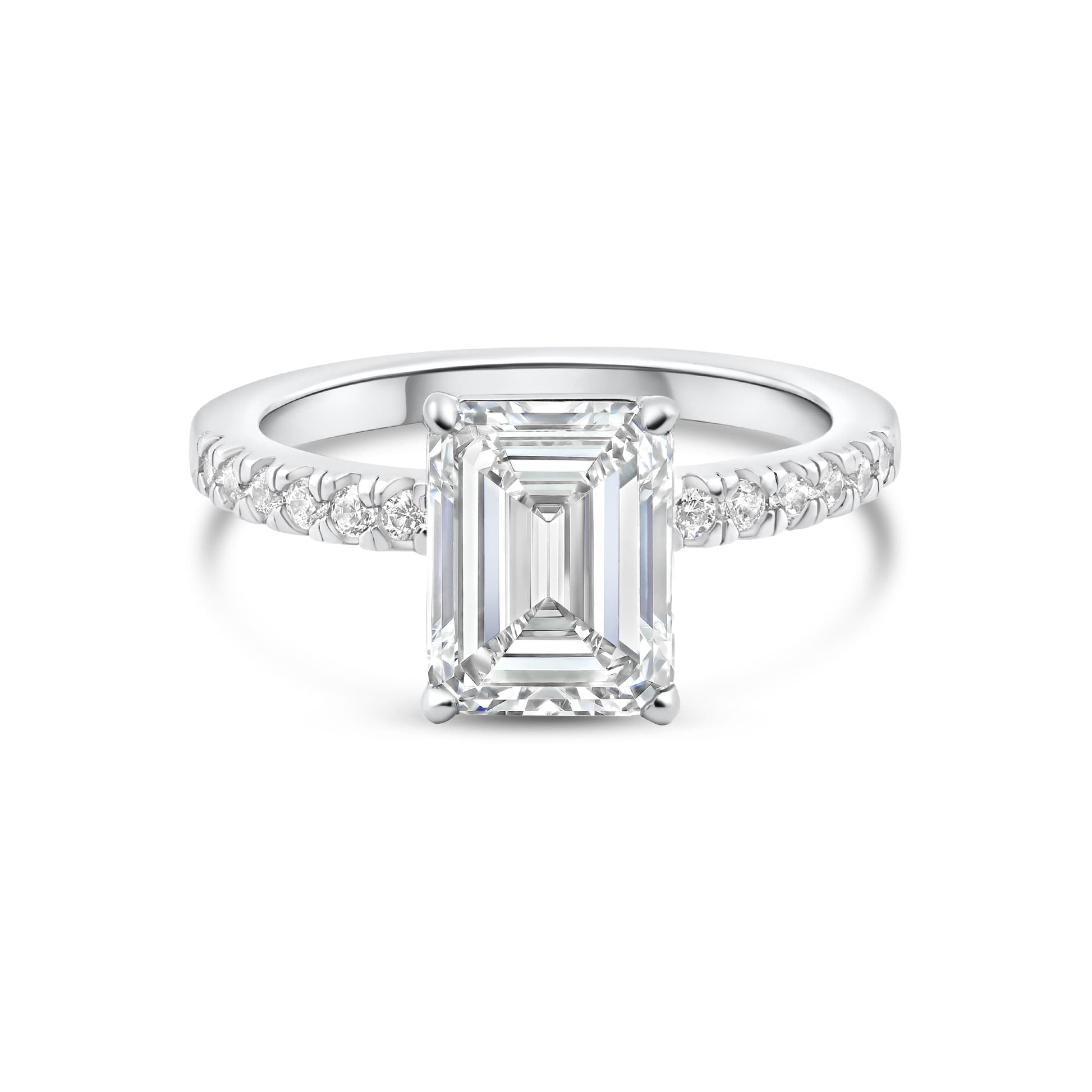 1.22 CT Elongated Cushion Solitaire Moissanite Engagement Ring