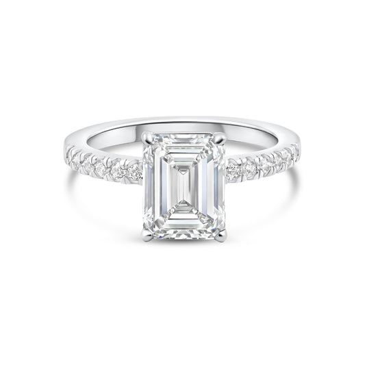 1.22 CT Elongated Cushion Solitaire Moissanite Engagement Ring